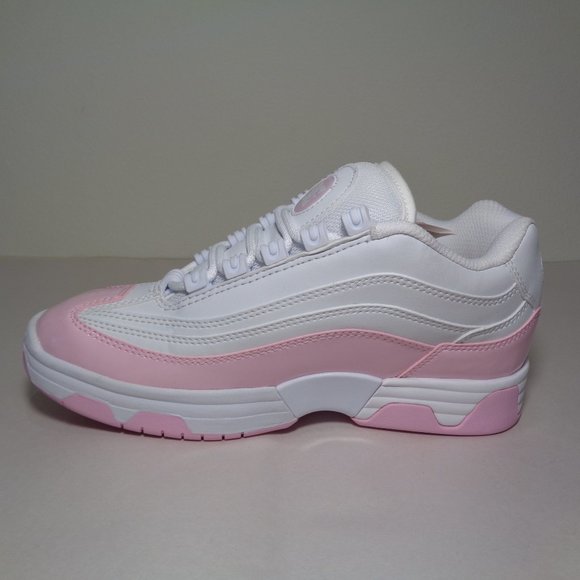 DC Shoes Size 8 M LEGACY LITE White Pink Sneakers New Women's Shoes - Picture 7 of 12